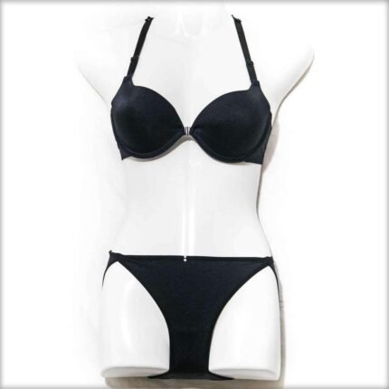 Black Butterfly Single Padded Bikini Set Panty
