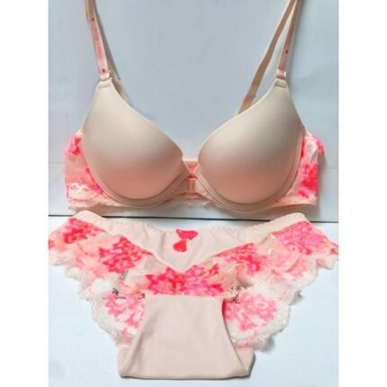 VICTORIA SECRETS FRONT OPEN LACE BACK BRA SET Panty