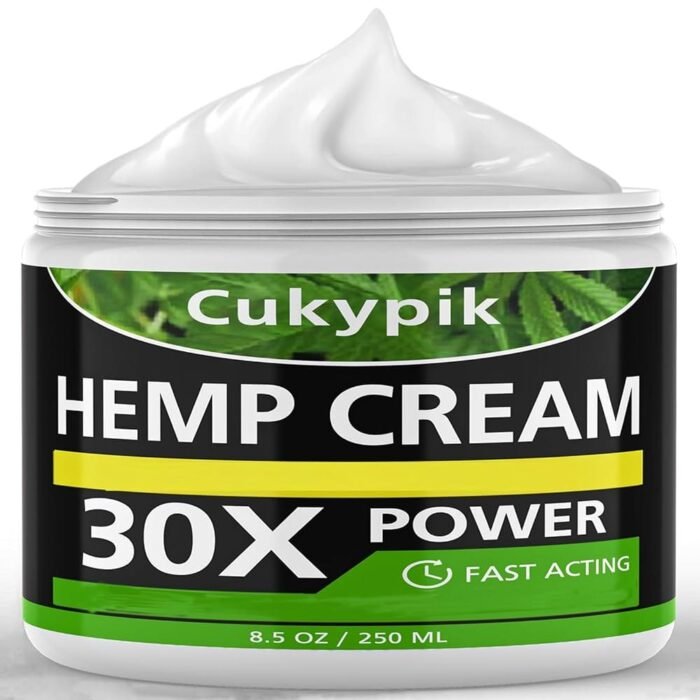Hemp Cream Maximum Strength 8.5oz - Hemp Oil & Arnica Cream, for Shoulder Hip Neck Knee & Back，All Natural Cream - Instant Menthol cream