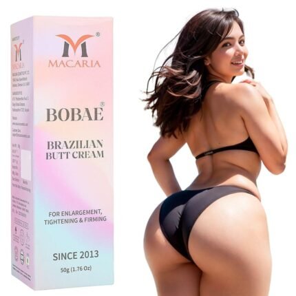 MACARIA Bobae Butt Lifting Cream for Natural & Fast Growth, Bum Enlargement & Tightening, for Firming & Push-Up Effect, Improves Saggy Hips & Increases Size for Bigger Ones, for...