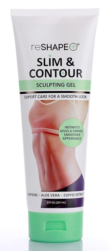 Reshape+ Tummy Tightening Cream Anti Cellulite Slimming Body Firming Gel – Body Sculpting Hydrating Gel Fades Stretch Marks, Tightens Loose Belly Skin & Skin On Legs, Arms,...