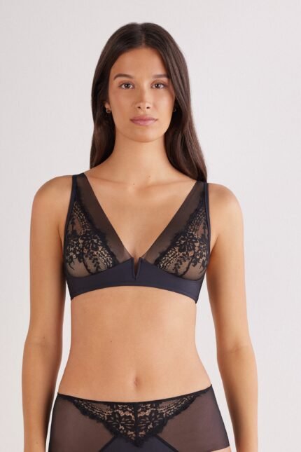 Sheer Glamour Triangle Bra